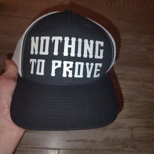 Nothing To Prove Black & White Mesh Trucker Hat